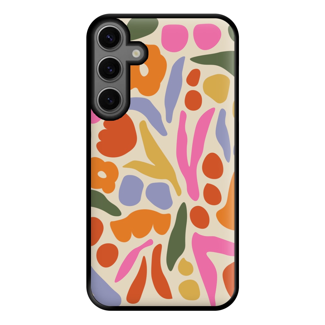 Abstract Floral Pattern - Floral Phone Case for Galaxy S23FE