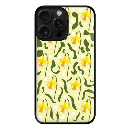 Daffodil Pattern - Floral Phone Case for iPhone 16 Pro Max