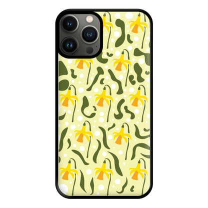 Daffodil Pattern - Floral Phone Case for iPhone 11 Pro Max