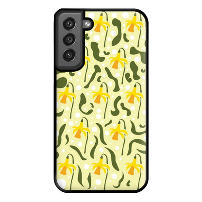 Daffodil Pattern - Floral Phone Case for Galaxy S21FE