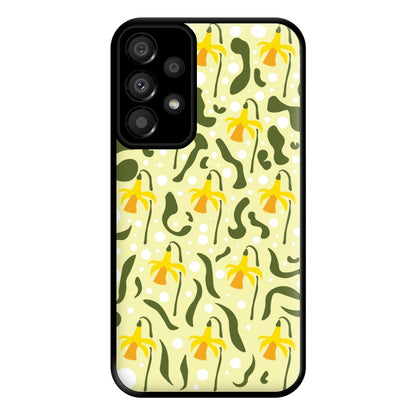 Daffodil Pattern - Floral Phone Case for Galaxy A33