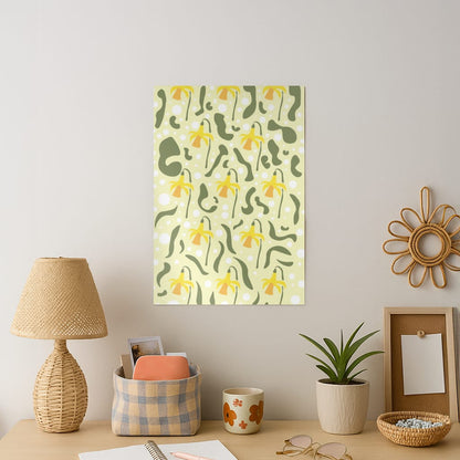 Daffodil Pattern - Floral Art Print