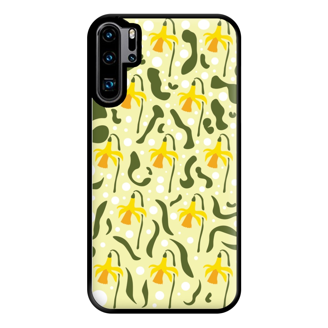 Daffodil Pattern - Floral Phone Case for Huawei P30 Pro