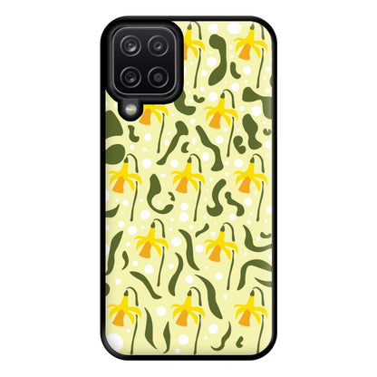 Daffodil Pattern - Floral Phone Case for Galaxy A12