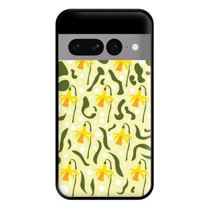 Daffodil Pattern - Floral Phone Case for Google Pixel 7 Pro