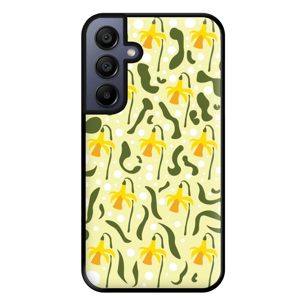 Daffodil Pattern - Floral Phone Case for Galaxy A15