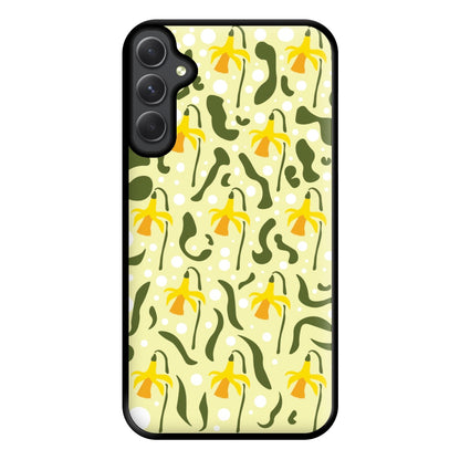 Daffodil Pattern - Floral Phone Case for Galaxy A54