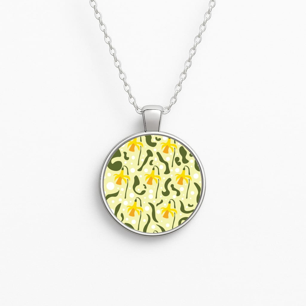 Daffodil Pattern - Floral Necklace