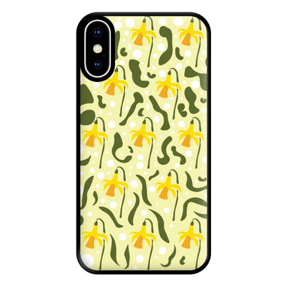 Daffodil Pattern - Floral Phone Case for iPhone XS Max