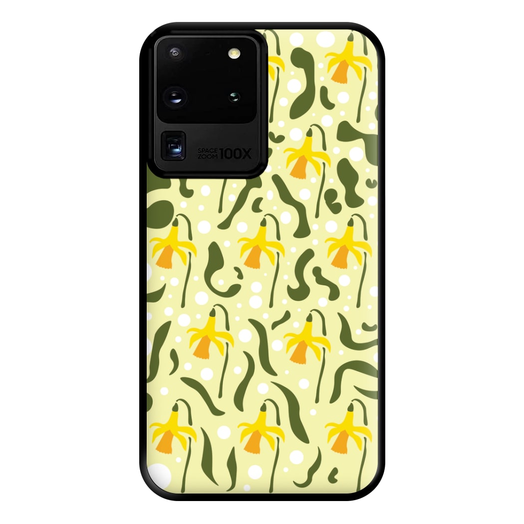 Daffodil Pattern - Floral Phone Case for Galaxy S20 Ultra