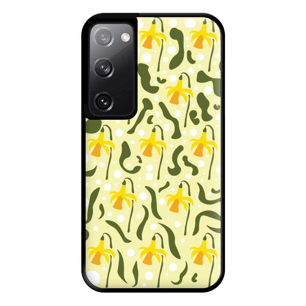 Daffodil Pattern - Floral Phone Case for Galaxy S20