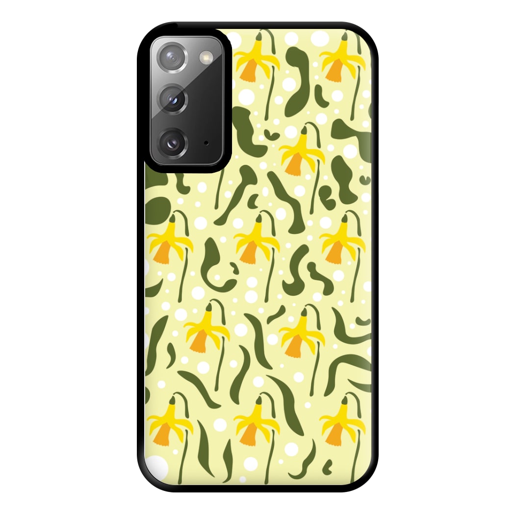 Daffodil Pattern - Floral Phone Case for Galaxy Note 20 Ultra