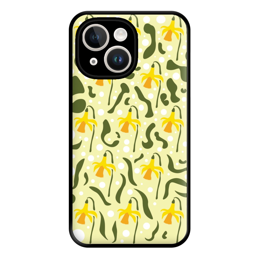 Daffodil Pattern - Floral Phone Case for iPhone 14 Plus