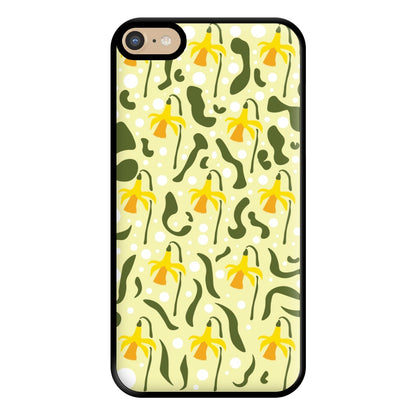 Daffodil Pattern - Floral Phone Case for iPhone 6 Plus / 7 Plus / 8 Plus