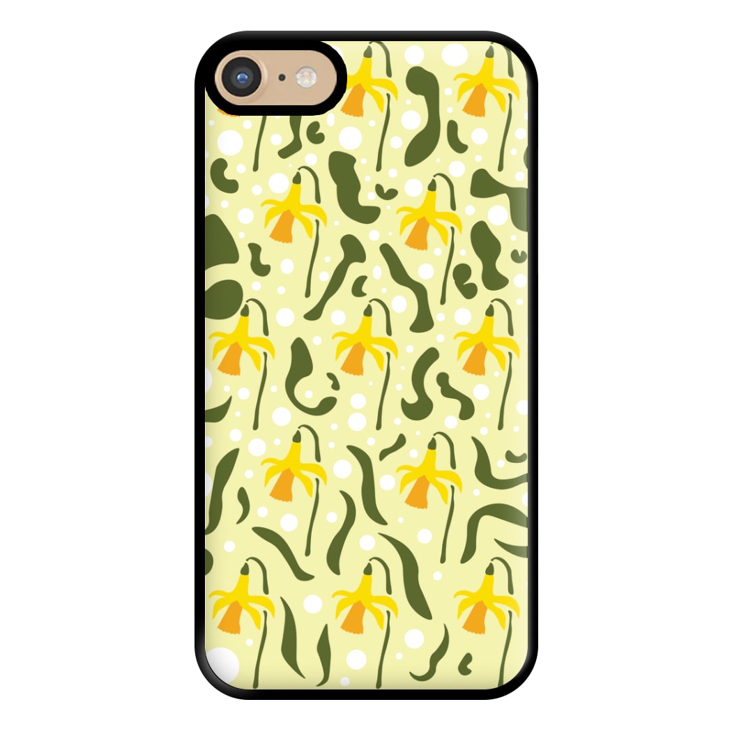 Daffodil Pattern - Floral Phone Case for iPhone 6 / 7 / 8 / SE