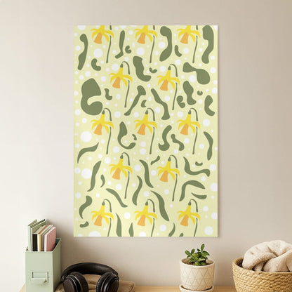 Daffodil Pattern - Floral Poster