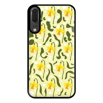 Daffodil Pattern - Floral Phone Case for Huawei P20