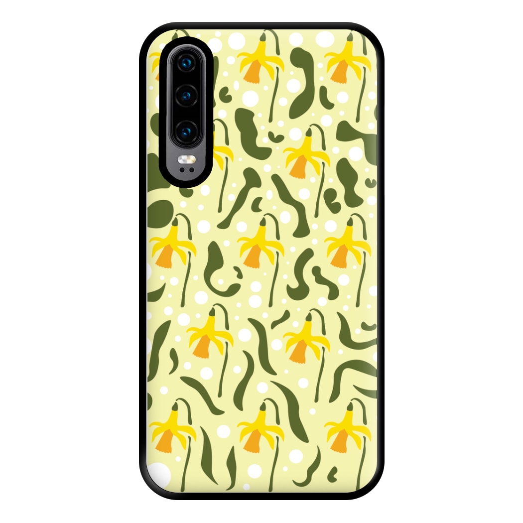 Daffodil Pattern - Floral Phone Case for Huawei P30