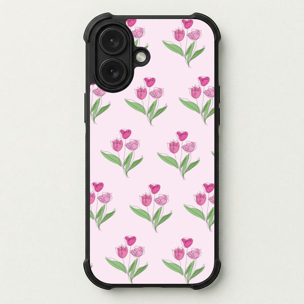 Pink Pattern - Floral Phone Case — Bumper case