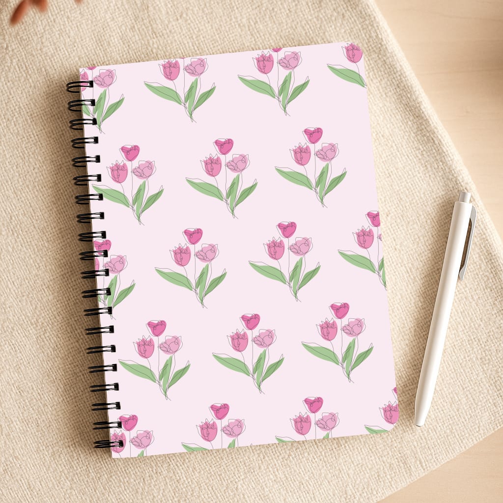 Pink Pattern - Floral Notebook