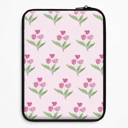 Pink Pattern - Floral Laptop Sleeve
