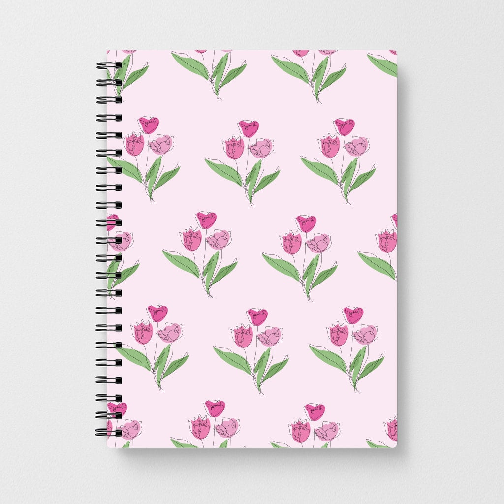 Pink Pattern - Floral Notebook