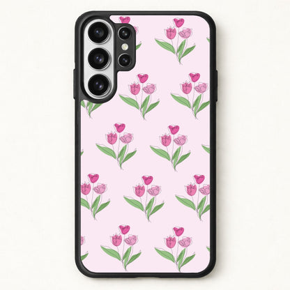 Pink Pattern - Floral Phone Case for Galaxy S26 Ultra
