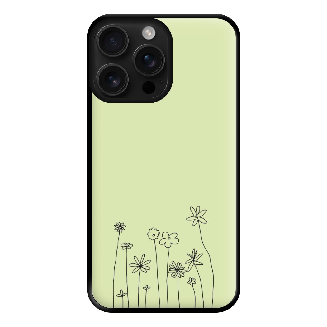 Floral Outline - Floral Phone Case