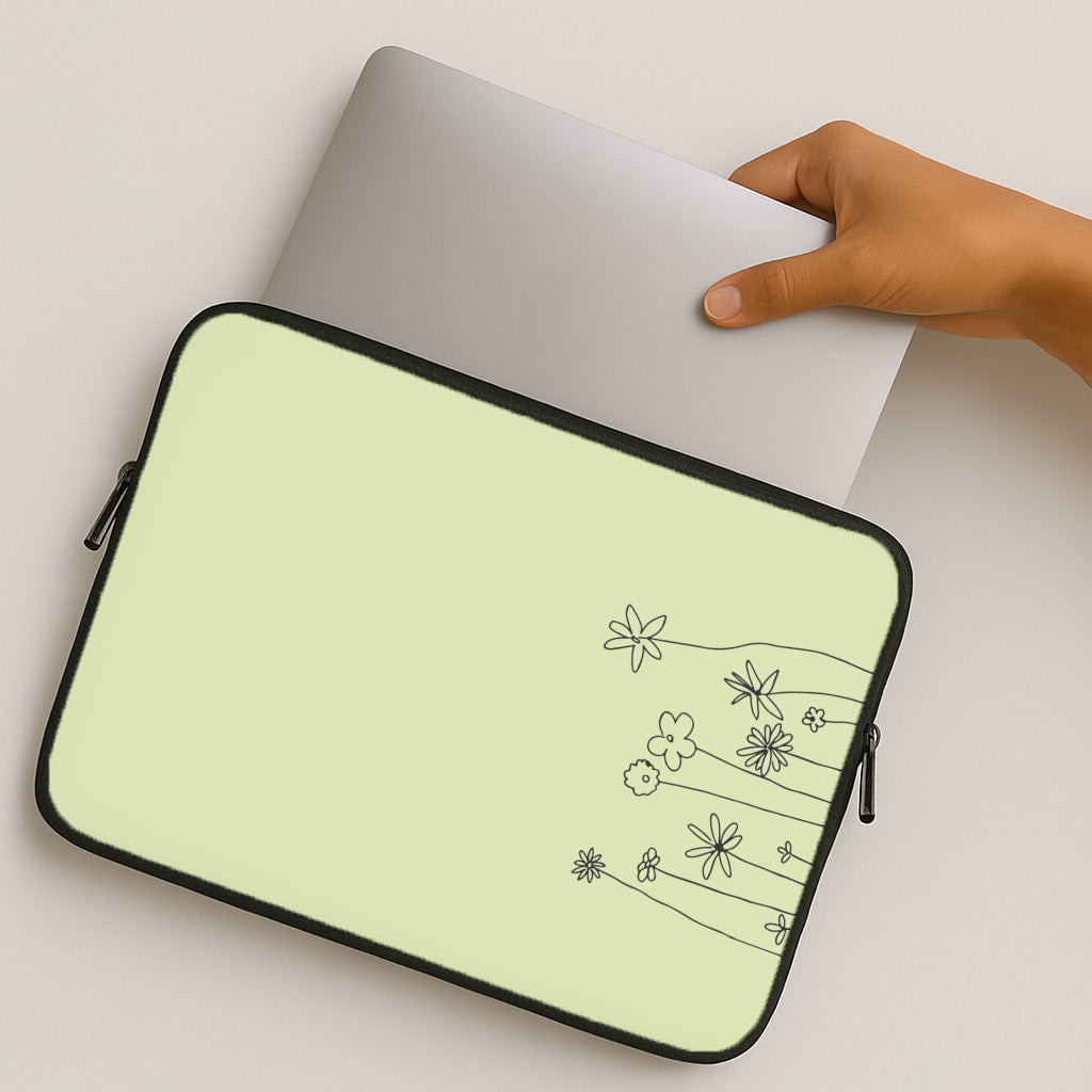 Floral Outline - Floral MacBook Case