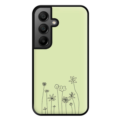 Floral Outline - Floral Phone Case for Google Pixel 8