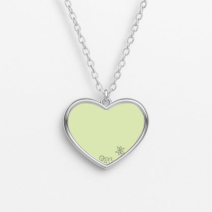 Floral Outline - Floral Heart Necklace