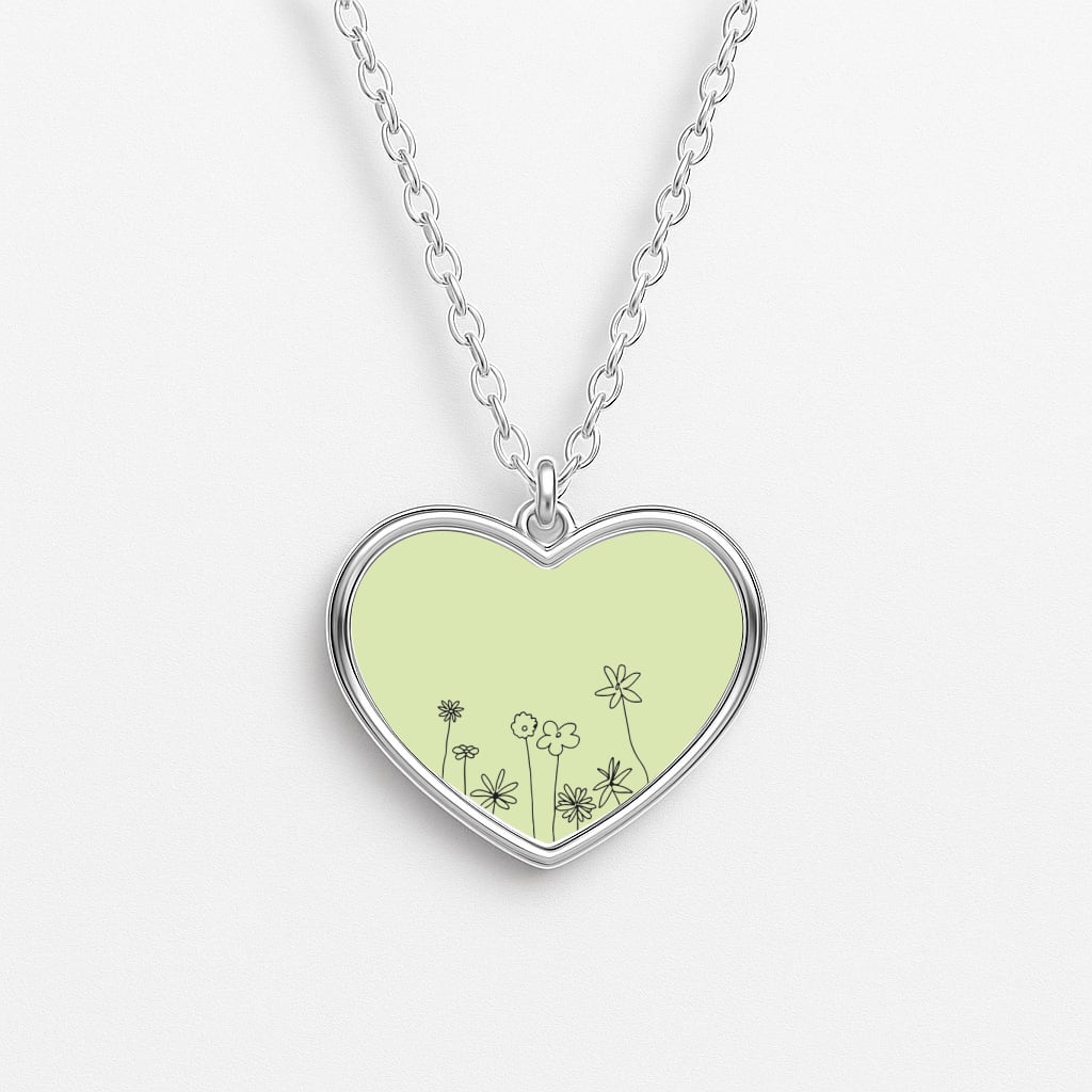Floral Outline - Floral Necklace