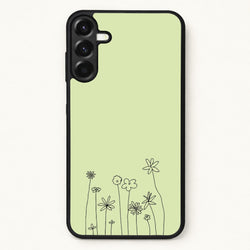 Floral Outline - Floral Phone Case for Galaxy A57
