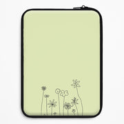 Floral Outline - Floral Laptop Sleeve 1