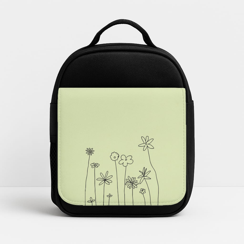 Floral Outline - Floral Lunchbox