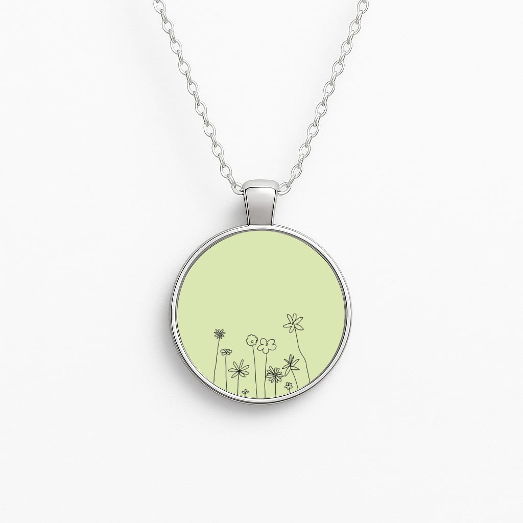 Floral Outline - Floral Necklace