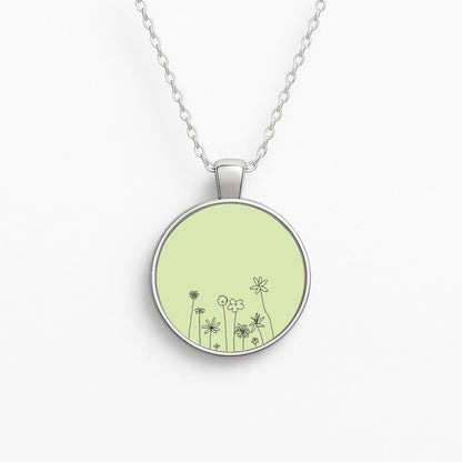 Floral Outline - Floral Necklace
