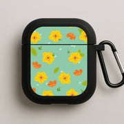 Yellow And Orange Pattern - Floral AirPods Case 1