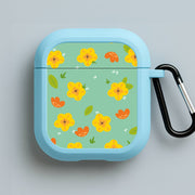 Yellow And Orange Pattern - Floral AirPods Case 3