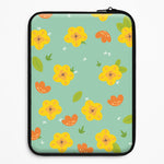 Yellow And Orange Pattern - Floral Universal Laptop Sleeve