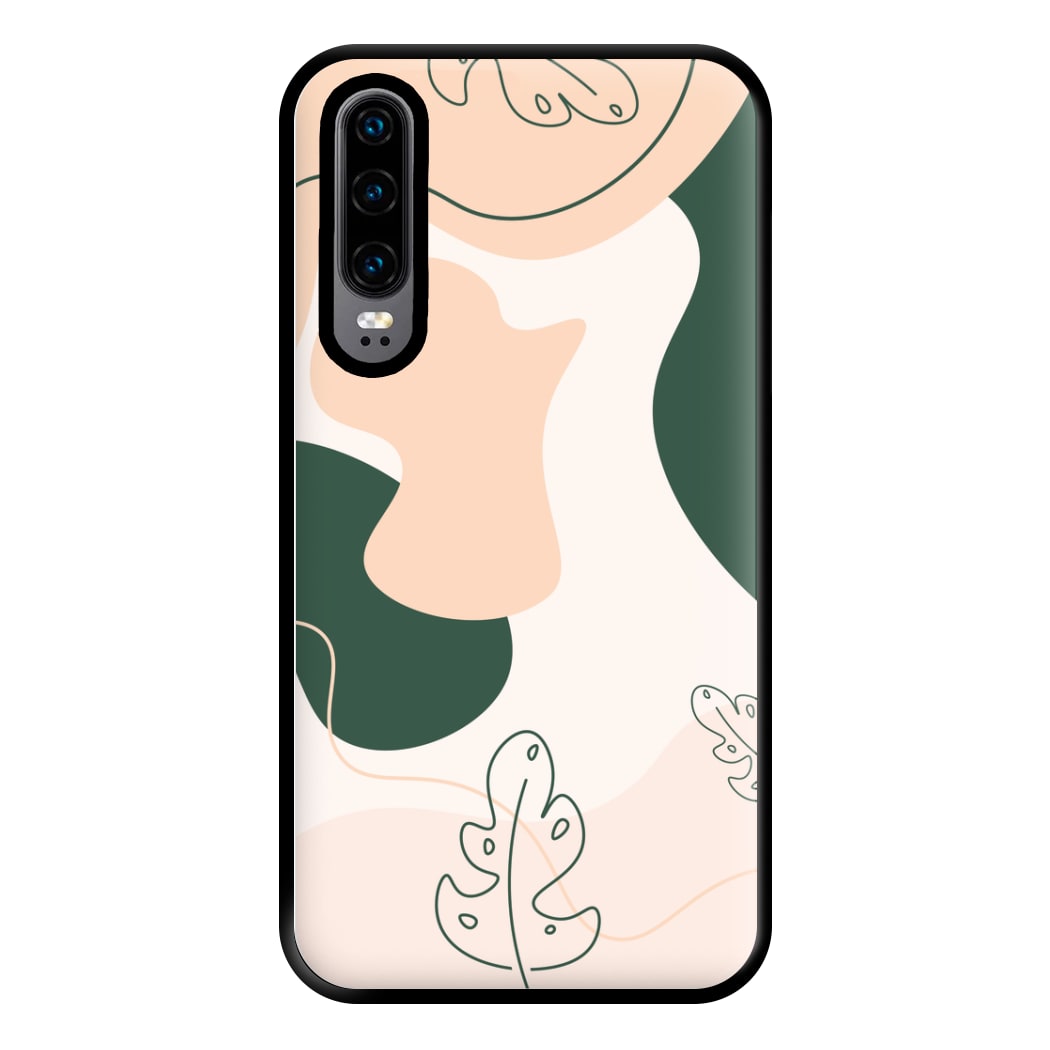 Abstract Leafs - Floral Phone Case for Huawei P30