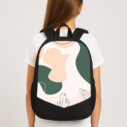 Abstract Leafs - Floral School Bag