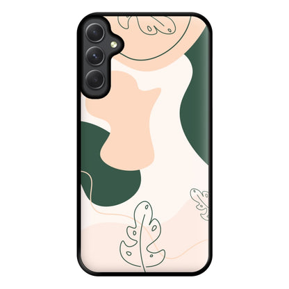 Abstract Leafs - Floral Phone Case for Galaxy A34