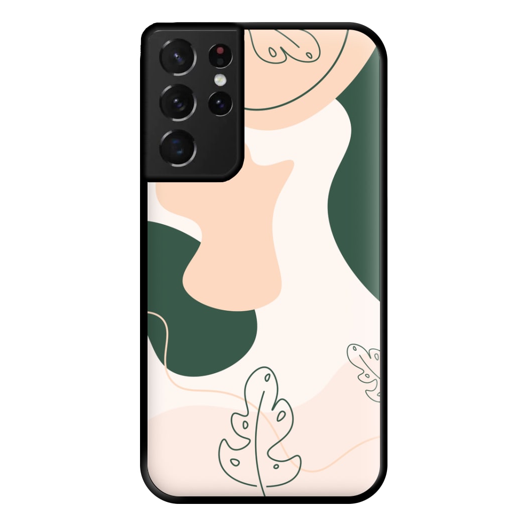 Abstract Leafs - Floral Phone Case for Galaxy S21 Ultra