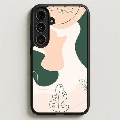 Abstract Leafs - Floral Phone Case for Galaxy S25FE