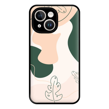 Abstract Leafs - Floral Phone Case for iPhone 14 Plus