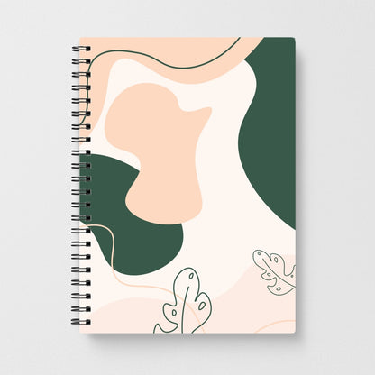 Abstract Leafs - Floral Notebook