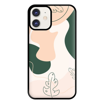 Abstract Leafs - Floral Phone Case for iPhone 12 / 12 Pro