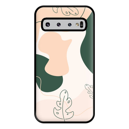 Abstract Leafs - Floral Phone Case for Galaxy S10 Plus