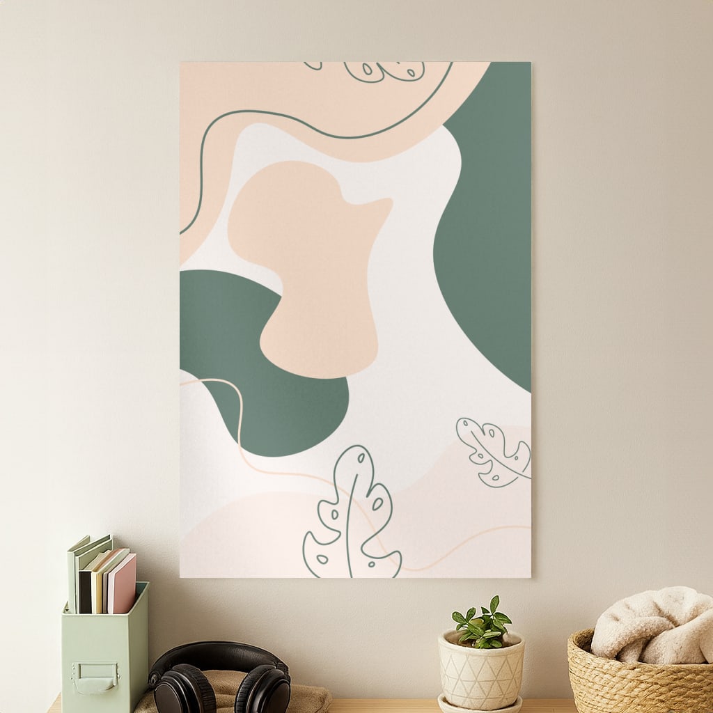 Abstract Leafs - Floral Poster